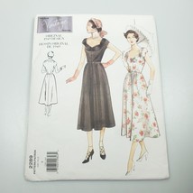 Vintage Vogue Model 1949 Repro Dress Pattern 2289 Size 8 Uncut Stylish Retro - $13.60