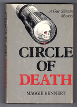 Maggie Rennert CIRCLE OF DEATH First edition 1974 Mystery HC DJ Boston Silvestri - £10.63 GBP