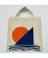 Vintage 1979 Design Express Canvas Tote Bag Ocean Sailboat Sunset, 15&quot;x15&quot; - $45.00