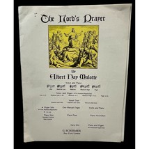 The Lords Prayer Piano Sheet Music Vintage Albert Hay Malotte 1945 Voice Organ - £6.39 GBP