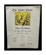 The Lords Prayer Piano Sheet Music Vintage Albert Hay Malotte 1945 Voice... - £6.23 GBP