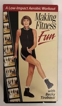 Making Fitness Fun W Becky Tirabassi-VHS 1994-TESTED-RARE VINTAGE-SHIPS N 24 Hrs - £212.40 GBP