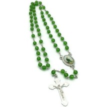 St.Saint Jude Green Catholic  Rosary Necklace San Judas Rosario Oración ... - $17.45 CAD