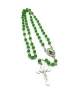 St.Saint Jude Green Catholic  Rosary Necklace San Judas Rosario Oración ... - $17.49 CAD