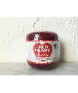 Red Heart Classic Crochet Thread - Size 10 Cotton - One Ball Color Burgundy - £5.17 GBP