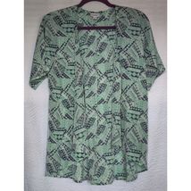 LulaRoe Geometric Lightweight Short Sleeves Open Front Kimono Womens Size 3 - $10.84