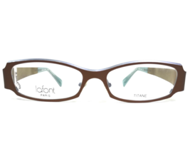 Lafont Eyeglasses Frames 582 BENGALE2 Brown Purple Rectangular 53-16-135 - £110.12 GBP