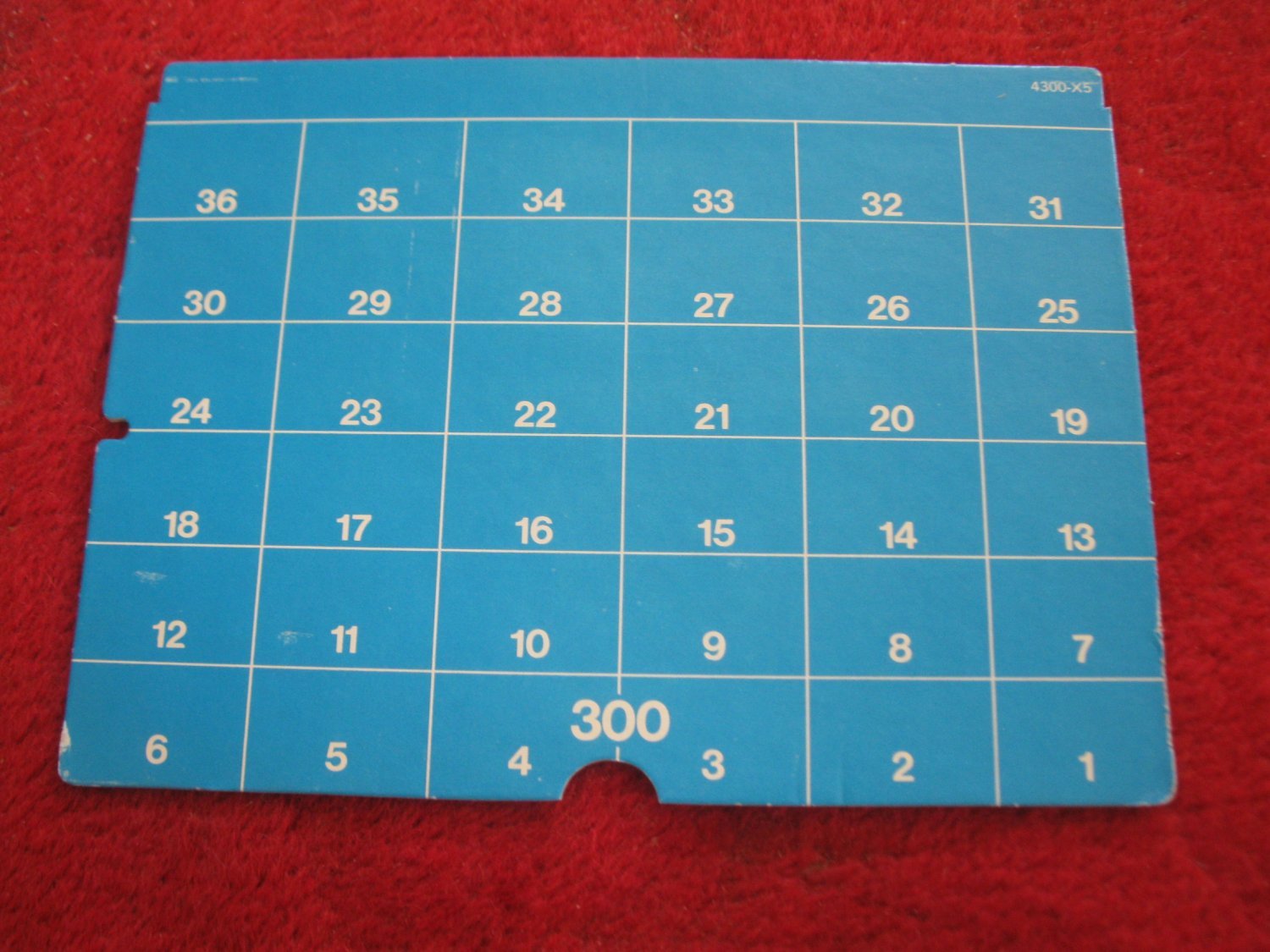 Primary image for 1973 Sub Search Board Game Replacement part: Cardboard Water Level 300