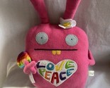 Ugly Doll Wippy 18” Plush 2010 pink Peace Love large plush doll Rare HTF - $15.79