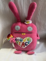 Ugly Doll Wippy 18” Plush 2010 pink Peace Love large plush doll Rare HTF - £12.42 GBP