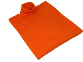 Men PRINCELY Turtle neck Sweater From Turkey Merino Wool 1011-80 Orange - £55.96 GBP