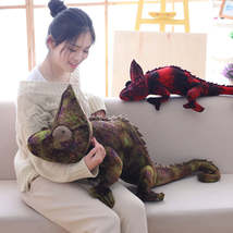 Simulation Reptiles Lizard Chameleon Plush Toys High Quality Personality Animal  - £31.52 GBP+