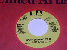 Billie Jo Spears Love Ain&#39;t Gonna Wait For Us 45 Rpm Record United Artists Promo - £12.56 GBP