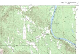 Lower Peach Tree Quadrangle Alabama 1973 USGS Topo Map 7.5 Minute Topographic - £18.54 GBP