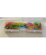 2014 Hasbro Lite-Brite pegs Clear Peg Side Carrying Case With 125 x 7/8”  - $21.75