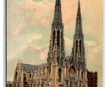 St Patricks Cathedral New York City NY NYC UDB Postcard P27 - £1.55 GBP