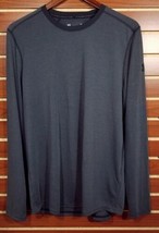 NEW Men&#39;s Under Armour Threadborne Knit Long Sleeve Shirt Charcoal Medium $40 - £23.22 GBP