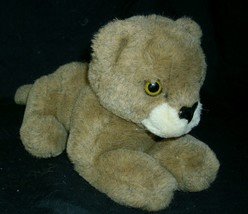 9&quot; Vintage R Dakin 1986 Lions Pride Brown Laying Stuffed Animal Plush Toy Lovey - £15.18 GBP