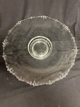 Vintage Clear Glass Cake Stand Pedestal 13.5&quot; - $38.47