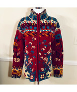 New IVKO Wool Nylon Cardigan Coat Jacket Size 40 / L $399 Cherry - £158.00 GBP