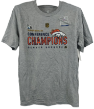 NFL Team Apparel Ragazzi Broncos De Denver Paese T-Shirt Grigio - Medio 10/12 - £10.27 GBP