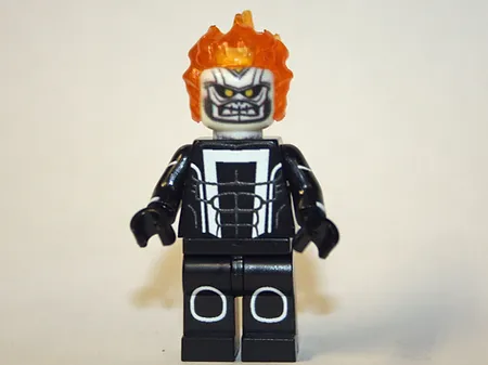 SM Ghost Rider Robbie Reyes Flat Silver Head Comic Collectible Minifigures  - £6.02 GBP