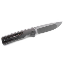 Miguron/Knives Kermu Flipper Folding Knife 3.50&quot; Carbon/Fiber Titanium S... - $295.69