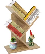 R Ruisheng Wood Tree Bookshelf, 3 Shelves Display Bookcase For, And Livi... - £25.88 GBP