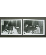 1960&#39;s B&amp;W Photo Woman and Young Boy Playing Game of Life Snapshot Vinta... - £3.89 GBP
