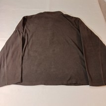 Lands' End Men's Brown & Gray Fleece 1/4 Zip Pullover Sweatshirt Size XL image 15