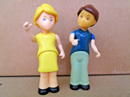 Little Tikes Dollhouse Mother Father Mom Dad Dolls Vintage Poseable - £10.89 GBP