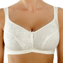 SOFT CUP BRA FULL COVERAGE WIRE FREE COTTON LINED MINIMIZER MADE IN EUROPE - £33.29 GBP