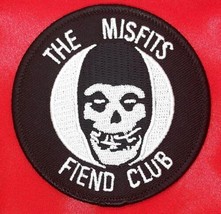 The Misfits Fiend Club Skull Rock Group Sew-On Iron-On Embroidered Patch 3 &quot; X 3 - £5.53 GBP