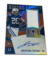 Jonathan Taylor Rookie RC Auto Patch Jersey GLOVE 2020 Phoenix /75 Colts Rising - £2,769.76 GBP