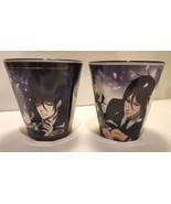 BOOK OF CIRCUS Drinking Glasses Anime Set of 2 Plastic Cups NEW 3 1/2&quot; Tall - £23.56 GBP