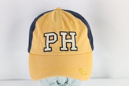 Vintage Faded Spell Out Color Block Planet Hollywood Orlando Dad Hat Cap Yellow - £18.56 GBP