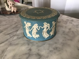 Vintage Tin Box Designed By Daher Dancing Ladies (Long Island NY) England - £7.13 GBP