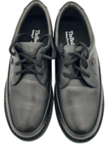 The Body Shoe Hush Puppies Mens 9.5 EW Large Lace Up Loafer Black Leather 18914 - £26.35 GBP