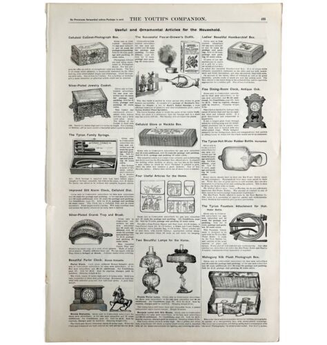 Primary image for Useful & Ornamental Items For Households 1894 Victorian Advertisement DWII12