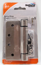 National Hardware N350-868 Spring Door Gate Hinge 4" Satin Nickel 1/4 Radius - $12.00