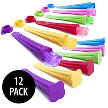 Silicone Ice Pop Molds Set (12 Pack) - £6.26 GBP