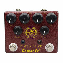 Demonfx Distortion King of Drive Professonal Dual Overdrive Guitar Effect Pedal - £45.96 GBP