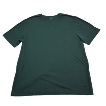 Nautica Shirt Mens M Green Plain Crew Neck Short Sleeve Sleepwear Pullover Top - £11.98 GBP