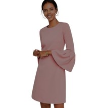 NWT Women Petite Size 8 8P Ann Taylor Bell Sleeve Fit &amp; Flare Double Weave Dress - £31.32 GBP