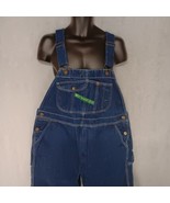 Key Bib Overalls 40x30 Dark Washed Blue Denim - £29.11 GBP