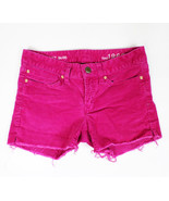 Womens Size 00 Dark Pink GAP Cut Off Corduroy Shorts Were Real Straight ... - $9.89