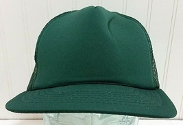 Vintage YUPOONG Green Trucker Hat Snapback Ball Cap Adjustable Baseball ... - £19.37 GBP