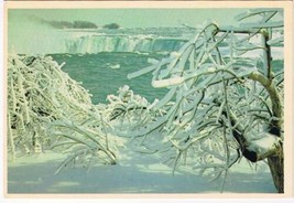 Ontario Postcard Niagara Falls Winter World&#39;s Honeymoon Capital - £2.32 GBP