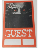 The Eyes of Alice Cooper Tour Guest Pass Card Unused - $9.45