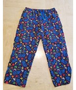 Disney Parks Mickey Mouse Pajama Lounge Pants Size Large Colorful Cotton... - $282.74 MXN